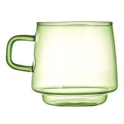 Homesense Colour Drench green glass mug &pound;4.99