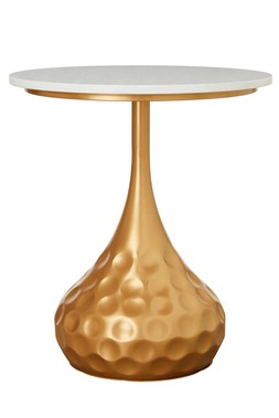 Homesense Cosy Christmas marble top round side table &pound;49.99