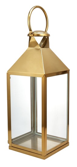 Homesense door scaping tall gold lantern