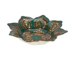 Homesense - Green & Gold Plate, &pound;3.99