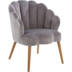 Grey Scallop Chair