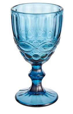 Homesense party blue wine glass &pound;9.99