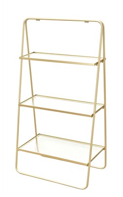 Homesense party gold glass shelving unit &pound;99.99