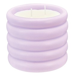 Homesense Sunset Hues mauve ribbed candle &pound;6.99