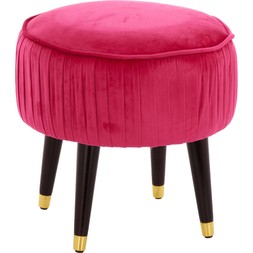 hot pink pleated footstool 39.99