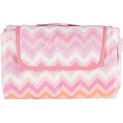 Pink Zigzag Picnic Blanket 7.99