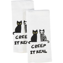 Two Pack Creep It Real Tea Towels &pound;5.99