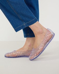 Melissa Possession Clear Jelly Ballet Flats
