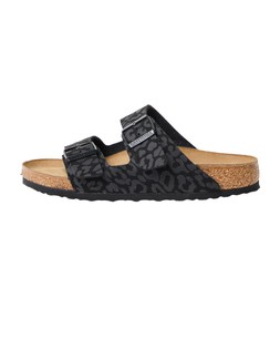 Birkenstock Arizona Black Animal Print Sandals