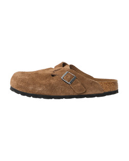 Birkenstock Boston Brown Suede Clogs