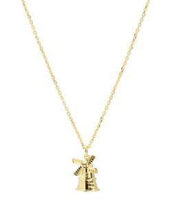 Ida Windmill Charm Gold Plated Necklace £58 €76