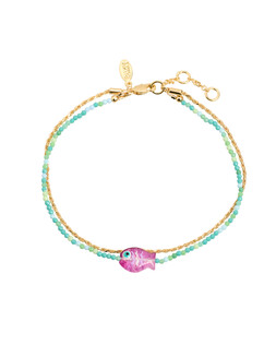 Adara Fish Pendant Beaded Anklet £22.50 €29.50