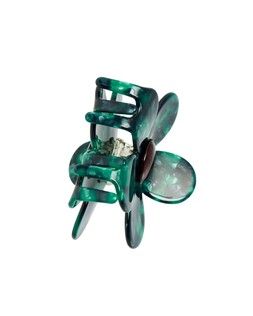Agnes Dark Green Resin Flower Claw Clip £16.50 €21.50