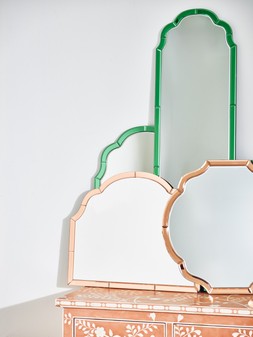 Aurora Pink Round Wall Mirror £135