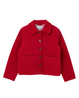 Berry Red Corduroy Quilted Jacket £95.00 €125.00