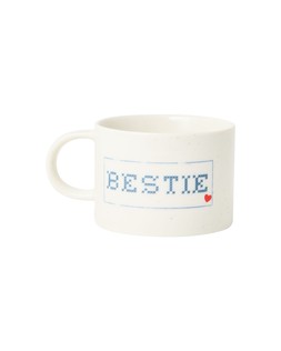Bestie Cross Stitch Ceramic Mug £12.50 €16.50