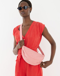 Betty Pink Canvas Quilted Belt Bag £35 €45.5