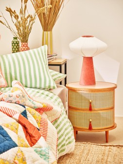 Bianca Terracotta Velvet Desk & Table Lamp £95