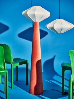 Bianca Terracotta Velvet Floor Lamp £155