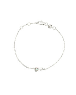 Blossom Opalite Flower Silver Charm Bracelet £34
