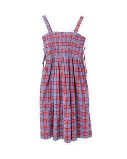Blue Checked Strappy Midi Dress £78 €105