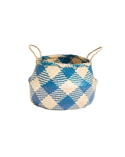 Blue Seagrass Dogtooth Storage Basket £22.50