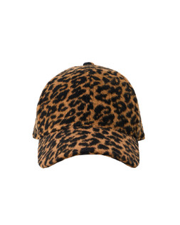 Brown Animal Print Brushed Cap Hat £29.50 €38.50