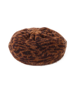 Brown Animal Print Knitted Beret £28.00 €36.50