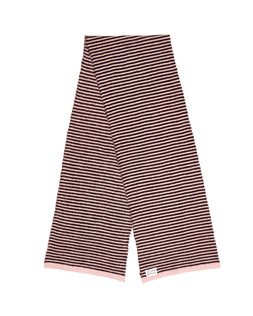 Burgundy & Pink Striped Knitted Scarf £32.00 €42.00