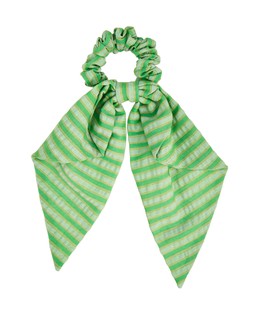 Cleo Green Stripe Bow Scrunchie £16.50 €21.50