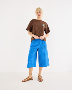 Cobalt Blue Broderie Culotte Trousers £60 €78
