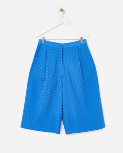 Cobalt Blue Broderie Culotte Trousers £60 €78
