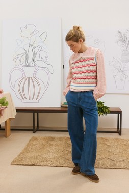 Cream & Red Tulip Knitted Tank Top £60 (2)