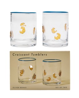 Croissant Glass Tumblers Set of Two £24.50 €32