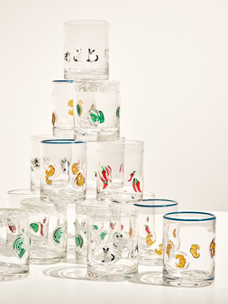 Croissant Glass Tumblers Set of Two £24.5