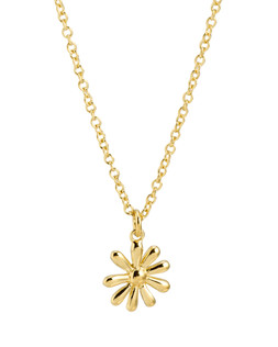 Delilah Daisy Flower Charm Gold Plated Pendant Necklace £50.00 €65.00