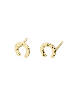 Dixon Hammered Horseshoe Gold Plated Stud Earrings £22.50 €29.50