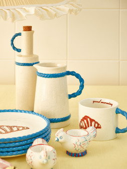 Elevenses Blue & White Ceramic Jug £19.50