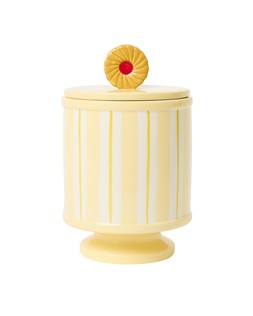 Elevenses Yellow Stripe Ceramic Biscuit Jar £35 €45.50