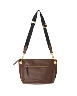 Elsie Chocolate Brown Slouch Crossbody Bag £58 €76
