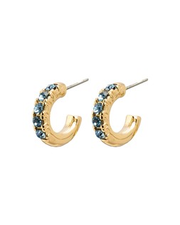 Eula Blue Stone Hoop Earrings £16.50 €21.50