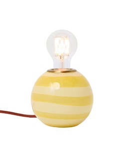 Fonda Yellow Stripe Desk & Table Lamp Base £42