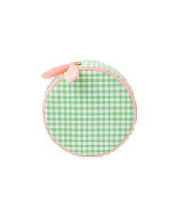 Gingham Green Round Jewellery Box £22.50 1