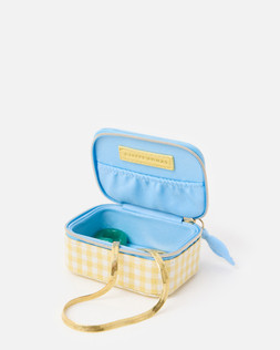 Gingham Yellow Travel Jewellery Box £15