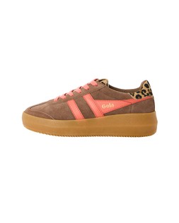 Gola x OB Exclusive Athena Brown & Coral Trainers £100