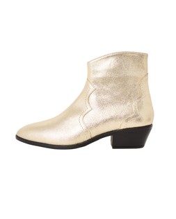 Gold Leather Stitch Detail Western Boots £120.00 €160.00