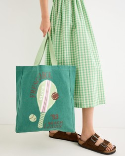 Green Frescobol Fabric Tote Shopper Bag £22 €29