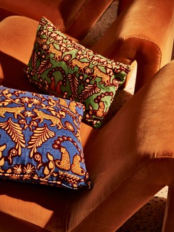 Green Magnifique Cheetah Cushion Cover