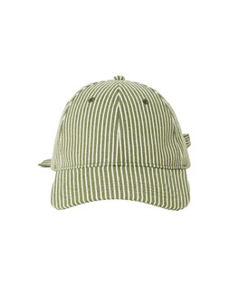 Green Striped Bow Cap Hat with Cherry Motif £28 €36.50