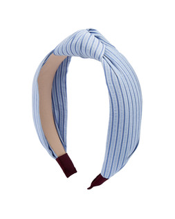 Haden Blue Stripe Knot Headband £19.50 €25.50